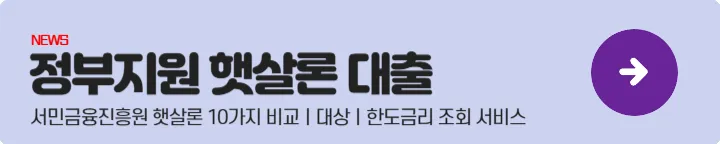 정부지원대출 - 정부지원햇살론대출